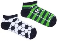 Skarpetki dla dzieci - Stopki dziecięce bawełniane z grafiką piłki i boiska Milena - miniaturka - grafika 1