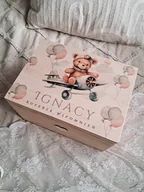 Pamiątka Chrztu Świętego - SZKATUŁKA pojemnik na zabawki pudełko wspomnień prezent - miniaturka - grafika 1