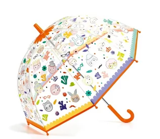 Parasole - Parasol Dla Dzieci Zmieniający Kolor Na Deszczu Buźki Przezroczysty Bezpieczny Parasolka Djeco - grafika 1