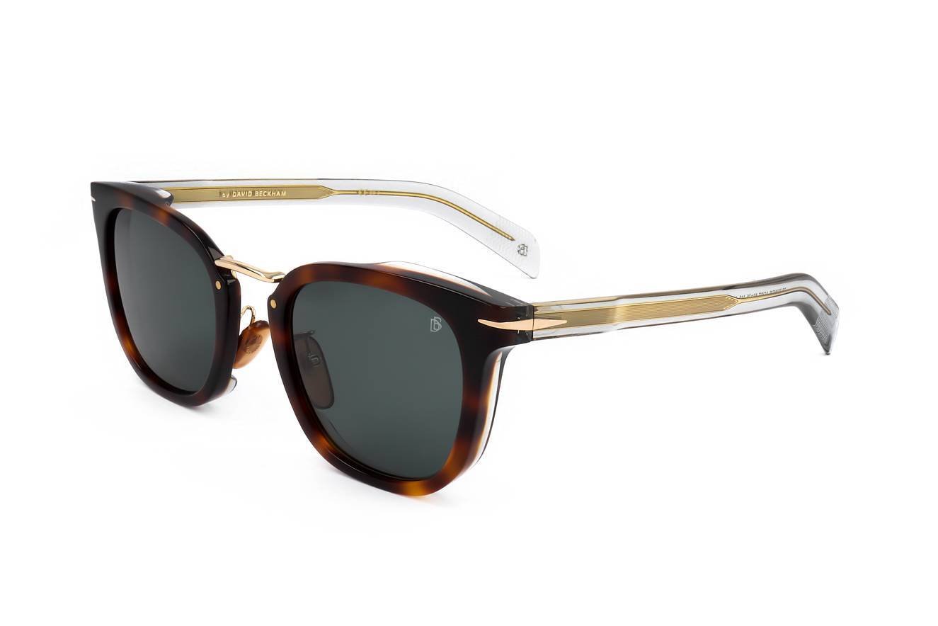 David Beckham DB 7038/G/S ACI GREY HAVANA 53/25/145 Męskie okulary przeciwsłoneczne
