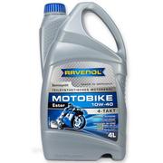 Oleje silnikowe - RAVENOL Motobike 4T 10W40 4L - miniaturka - grafika 1