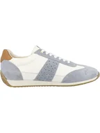 Trampki damskie - Geox Skórzane sneakersy "Calithe" w kolorze biało-błękitnym - miniaturka - grafika 1