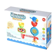 Zabawki do kąpieli - WODOSPAD ZABAWKA WODNA DO KĄPIELI RUCHOME ELEMENTY CHOCHLE Z SITKIEM - miniaturka - grafika 1