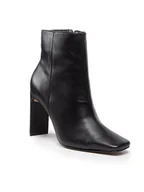 Botki damskie - Simple Botki SL-04-02-000102 Czarny - miniaturka - grafika 1