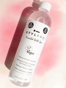 STYLPRO Vegan Makeup Brush Cleanser 500 ml - Płyn do mycia pędzli  500 ml - Pozostałe akcesoria do makijażu - miniaturka - grafika 3