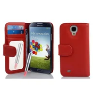 Etui i futerały do telefonów - Cadorabo cador Abo  Book Style Pokrowiec do Samsung Galaxy S4 (GT-I9500/GT-I9505 LTE)  Case Cover etui ochronne etui z lustrem i karty płatnicze, Samsung Galaxy S4 DE-102701 - miniaturka - grafika 1