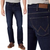 Spodnie męskie - Wrangler REGULAR Used Blue KLASYCZNY GRANATOWY DżINS W31 L32 - miniaturka - grafika 1