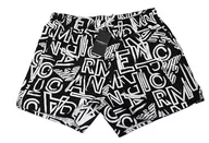 Kąpielówki męskie - Emporio Armani Swimwear Męskie bokserki kąpielowe Emporio Armani Graphic Patterns, czarno-białe, 50 sztuk, czarny/biały - miniaturka - grafika 1