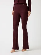 Spodnie damskie - Marciano Guess Spodnie materiałowe 176725 Bordowy Slim Fit - miniaturka - grafika 1