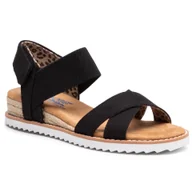 Espadryle damskie - Espadryle Skechers Secret Picnic 33386/Blk Czarny - miniaturka - grafika 1