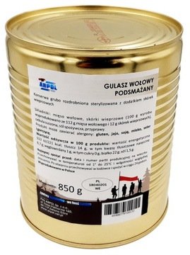 Arpol Gulasz wołowy podsmażany Małpa 850 g