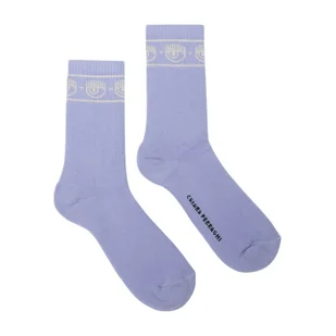 Chiara Ferragni Collection, Socks Fioletowy, female, - Skarpetki damskie - miniaturka - grafika 1