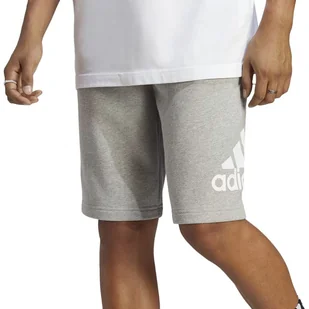 Spodenki adidas Essentials Big Logo French Terry IC9403 - szare - Spodnie sportowe męskie - miniaturka - grafika 1