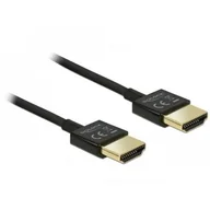 Kable - Delock Kabel High Speed HDMI z Ethernet HDMI-A HDMI-A 3D 4K slim 0.5m 84786 - miniaturka - grafika 1