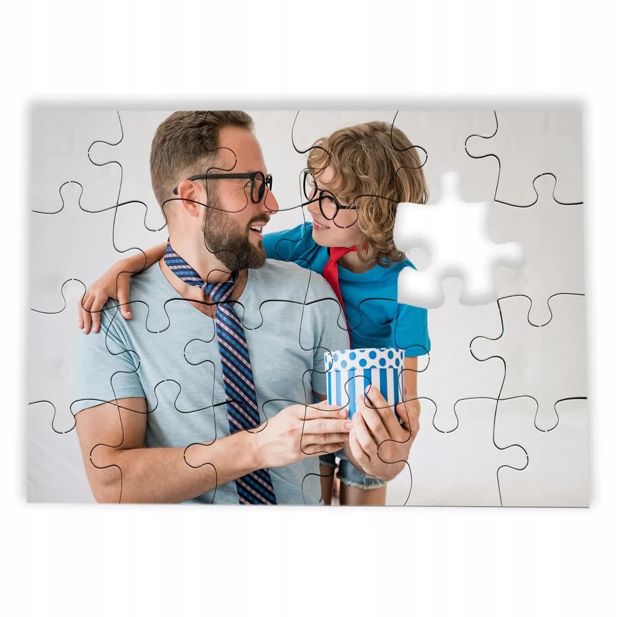 FOTO PUZZLE Nadruk Twoje Zdjęcie Własnym Nadrukiem Na Prezent DZIEŃ OJCA