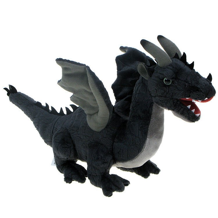 Maskotka Smok czarny 35cm (93541) Eko-Friendly