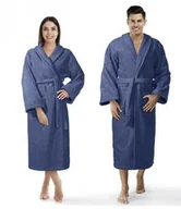 Szlafroki damskie - Szlafrok Frotte Prestiż Xs Granatowy Bawełniany Hotelowy 450G/M2 - miniaturka - grafika 1