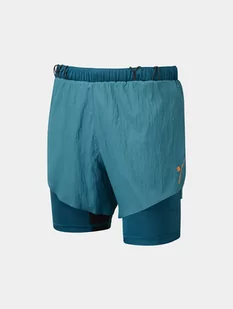 RONHILL Spodenki do biegania męskie TECH RACE TWIN SHORT legion/fluo orange - Spodnie sportowe męskie - miniaturka - grafika 1