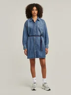 Sukienki - G-Star Sukienka dżinsowa w kolorze niebieskim - miniaturka - grafika 1