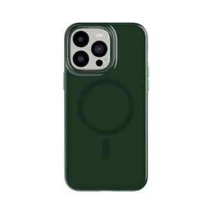 tech21 Etui na telefon iPhone 14 Pro Max Evo Tint kompatybilne z MagSafe, amortyzujące wstrząsy i zarysowania, przyciemniane etui na telefon z ochroną przed upadkiem o długości 3,7 m, ciemnozielone - Etui i futerały do telefonów - miniaturka - grafika 1