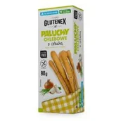 Paluszki - Glutenex Paluchy chlebowe z cebulą bez dodatku cukrów bezglutenowe 90 g - miniaturka - grafika 1