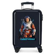 Walizki - Disney Lightyear Walizka kabinowa niebieska 38 x 55 x 20 cm sztywny ABS zamek szyfrowy z boku 34 l 2 kg 4 podwójne koła - miniaturka - grafika 1