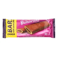 Przekąski dla dzieci - Batonik zbozowy z nadzieniem kakowym glazurowane polewa czarna cukiernicza "Slasti Zlote Ziarno" 35g - miniaturka - grafika 1