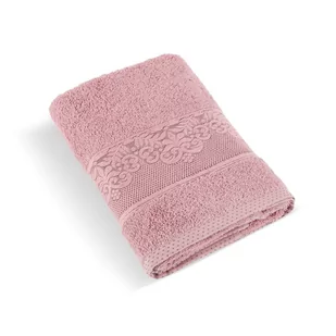 Bellatex Frotte ręcznik kolekcja Orchidea stary róż, 50 x 100 cm - Ręczniki - miniaturka - grafika 1