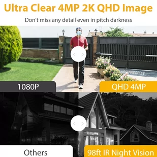 Imou Bullet 2C 4MP IP Wifi hd 4MP (QHD) outdoor surveillance camera,with built-in microphone, IP67 waterproof - Kamery IP - miniaturka - grafika 9