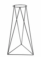 Kwietniki - Kwietnik metalowy Triangle 90 cm : Kolor - Czarny - miniaturka - grafika 1