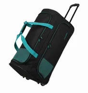 Torby podróżne - Torba Podróżna na kółkach Travelite Basic Fresh 71cm Czarny/Petrol - miniaturka - grafika 1