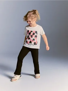 Reserved - T-shirt ze świecącym nadrukiem - złamana biel - Bluzki dla niemowląt - miniaturka - grafika 1