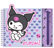 Zestawy szkolne - Zestaw kreatywny w saszetce 6 kredek Kuromi Ku00004 - miniaturka - grafika 1