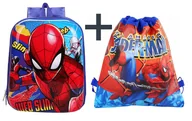 Plecaki szkolne i tornistry - Plecak szkolny do szkoły przedszkola SPIDERMAN dla dziecka chłopca + WOREK - miniaturka - grafika 1