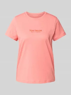 T-shirt o kroju regular fit z czystej bawełny - Koszulki i topy damskie - miniaturka - grafika 1