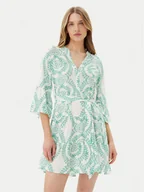 Sukienki - Vero Moda Sukienka codzienna Melba 10329936 Zielony Loose Fit - miniaturka - grafika 1