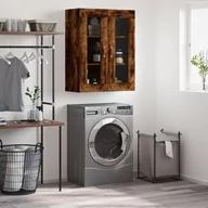 Szafki na klucze - vidaXL Szafka wisząca, przydymiony dąb, 69,5x34x90 cm - miniaturka - grafika 1