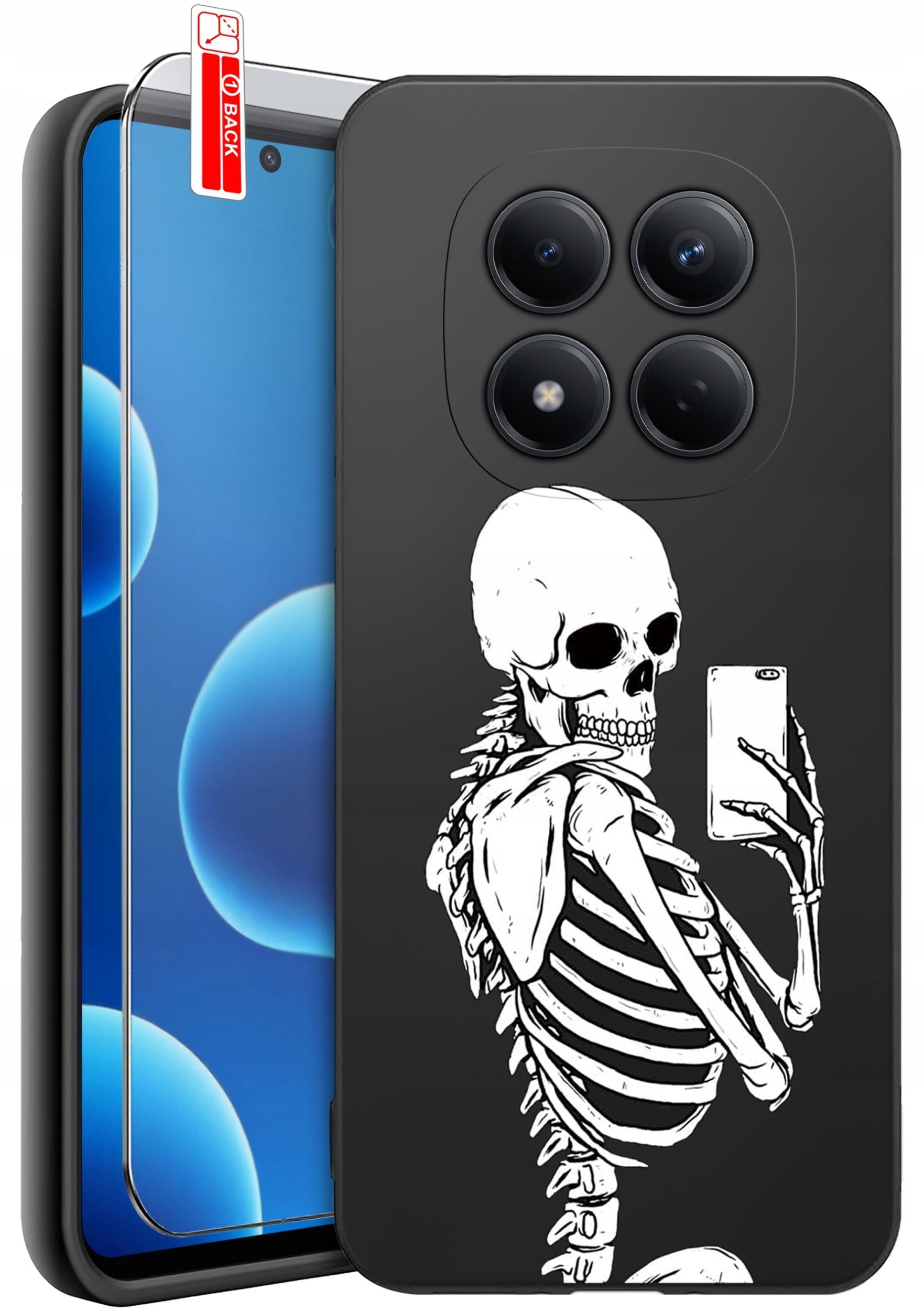 krainaGSM Etui Do Xiaomi Redmi Note 15 Pro 5G Wzory Silikonowe Matt Case + Szkło