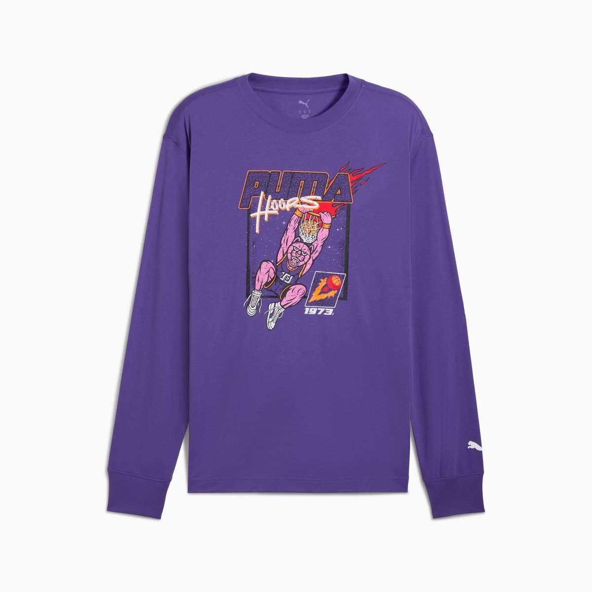 Longsleeve męski Puma HOOPSTEL fioletowy 63290302 r S
