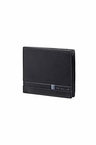 Samsonite Flagged SLG - portfel, 12 cm, czarny (czarny), czarny (czarny), koszulki na karty kredytowe męskie