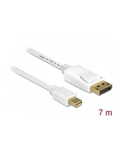 Delock kabel mini Displayport M - Displayport M, 7m, white - Kable - miniaturka - grafika 1