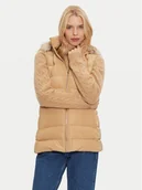 Kamizelki damskie - Tommy Hilfiger Bezrękawnik Heritage WW0WW43634 Beżowy Regular Fit - miniaturka - grafika 1