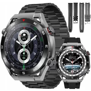 Artnico KM25 czarny 3 wymienne paski - Smartwatch - miniaturka - grafika 1