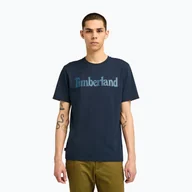 Koszulki męskie - Koszulka męska Timberland Tfo Wordmark Logo dark sapphire/dark denim - miniaturka - grafika 1