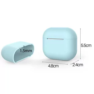 Etui do AirPods 3 silikonowy miękki pokrowiec na słuchawki biały (case C) - Etui i futerały do telefonów - miniaturka - grafika 3
