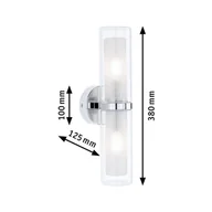 Lampy ścienne - Paulmann Luena kinkiet IP44 chrom E14 2-pkt. - miniaturka - grafika 1