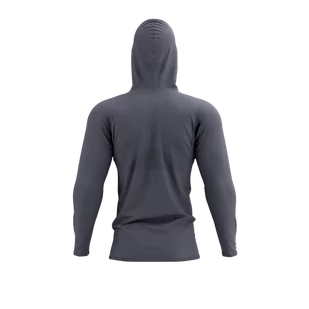 COMPRESSPORT Termiczna bluza biegowa 3D THERMO SEAMLESS HOODIE ZIP magent/mosaic blue - Bluzy sportowe męskie - miniaturka - grafika 2