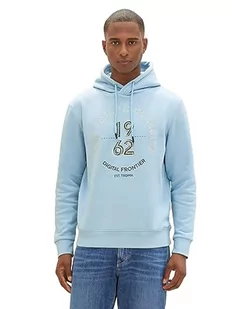 TOM TAILOR Bluza męska, 32245 – Washed Out Middle Blue, S - Bluzy męskie - miniaturka - grafika 1