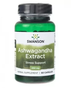 Ashwagandha Ekstrakt 450 mg 60kaps (Swanson) - Suplementy naturalne - miniaturka - grafika 1