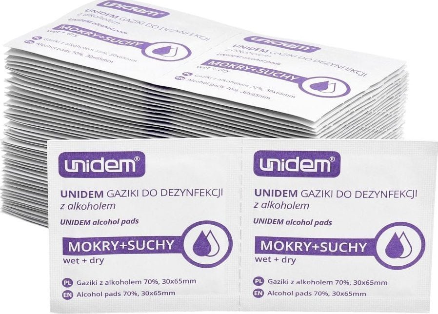 OEM Ściereczki / gaziki do czyszczenia LCD / okularów itp. 100szt/opakowanie - dualpack sucha 50szt. i morka 50szt.